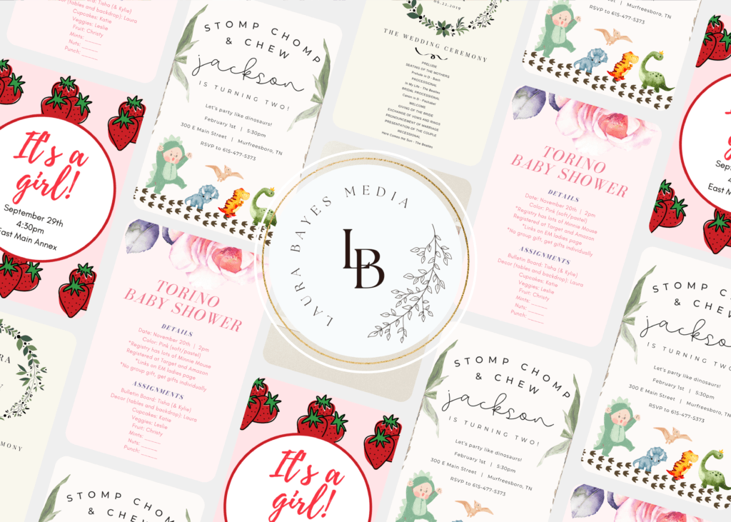 Baby, Birthday, & Wedding